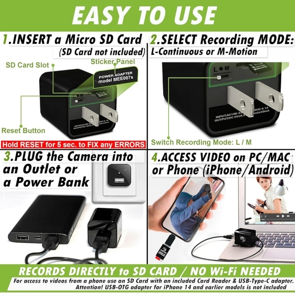 Mini Spy Camera Hidden Camera - Picture 4 of 7